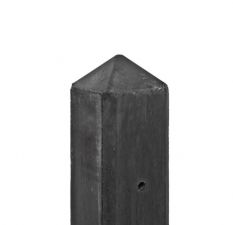 Betonpaal antraciet met diamant kop 10x10x250cm voor schermen 150cm hoog