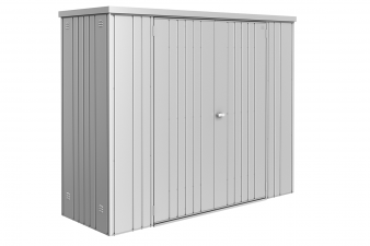 Metalen tuinkast 230 in zilver metallic