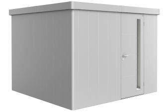 metalen berging neo 3c - zilvergrijs - enkele deur