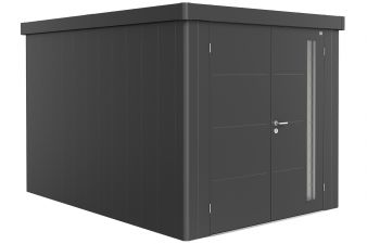 metalen berging neo - dubbele deur - donkergrijs