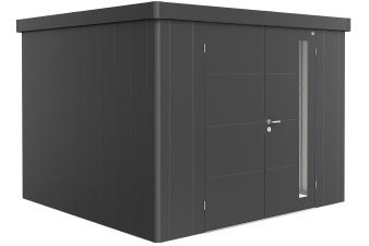 metalen berging neo - 3c - donkergrijs - dubbele deur