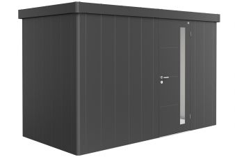 metalen berging - donkergrijs - neo 2d - enkele deur