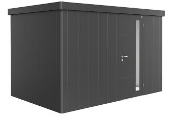 metalen berging neo 2d - donkergrijs - enkele deur