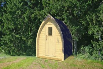 Camping Toilet - 153x140 cm - incl. dakshingles en vloer - onbehandeld