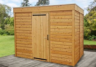 Comfy paneelbouw berging 300x200 cm - incl. paneeldeur, vast raam en EPDM - Numansdorp Showmodel