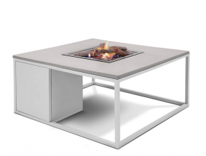 Cosiloft 100 vuurtafel white/grey 100x100x47cm