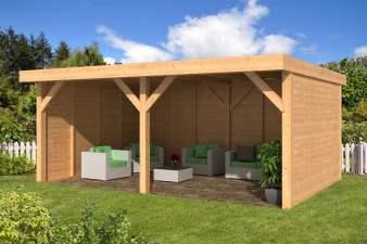 Buitenverblijf Dalfsen 600x300 cm met blanke wanden - Bouwpakket