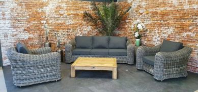 Wicker Loungeset DaVinci 4-delig - Velp