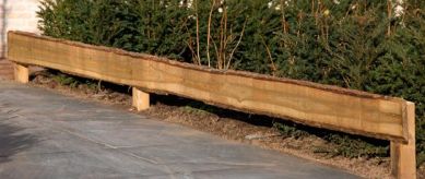 Fijnbezaagde schaaldeel Douglas 1,9x15-25x400 cm - blank