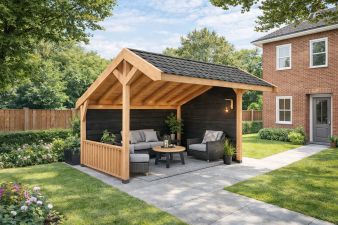 YARD Outdoor EASYLINE Kapschuur 400x300 cm Douglas blank bouwpakket