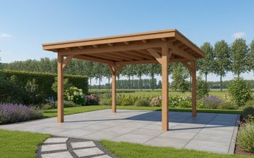 YARD Outdoor Elegante overkapping 300x350 cm vrijstaand Douglas blank