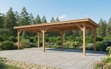 YARD Outdoor Elegante overkapping 600x350 cm vrijstaand Douglas blank