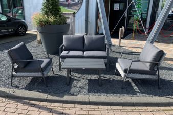 wicker Alu loungeset Fabio