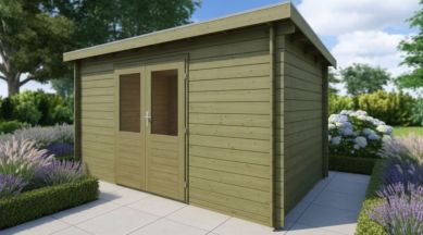 Classicline Blokhut Flevoland vuren groen geïmpregneerd 400x250 cm