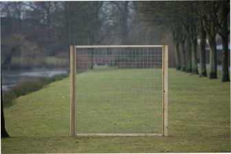 Gaaselementen met geïmpregneerde houten kader H180xB90 cm