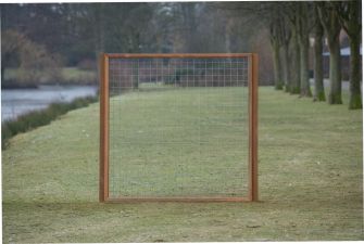 Gaaselementen met hardhouten kader 90x178 cm