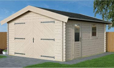 Woodpro Garage Jonas Zadeldak 500x400cm 44mm