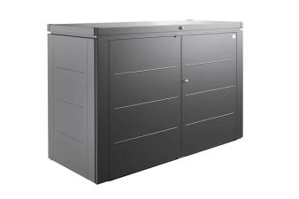 Metalen opbergkast Highboard 200 donkergrijs