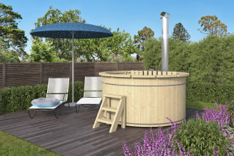 Hottub inclusief interne aluminium kachel en afdekzeil - 1 stuk beschikbaar