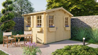 Blokhut Idonea 320x260 cm - Red class wood geïmpregneerd