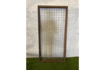 Gaas element met hardhouten kader 90x180 cm - Beschadigd - SALE01791