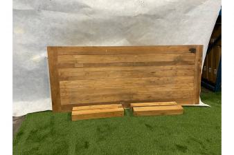 AANBIEDING Old Teak tafel Riviera Vanilla