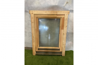 Raam + Kozijn, openslaand naar binnen, dubbelglas 108x145 cm - SALE01888