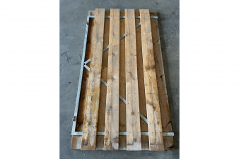 Tuindeur Red Class Wood 9 planks Solide 100x180 cm - Verkleurd - SALE01842