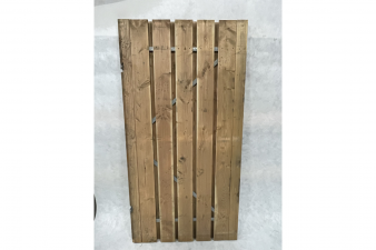 Lariks privacy deur Excl. Hang- en sluitwerk 100x195 cm - Vergrijsd - SALE01927