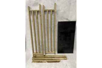 Haardhoutopslag 125x62x180 cm - Beschadigd - SALE01916