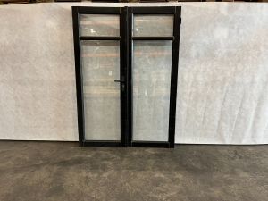 Dubbele deur zwart 150,5x206 cm - excl. kozijn en hang- en sluitwerk - SALE02120