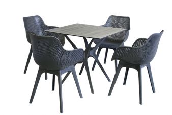 Tuinset Jasper - 4 stoelen met tafel