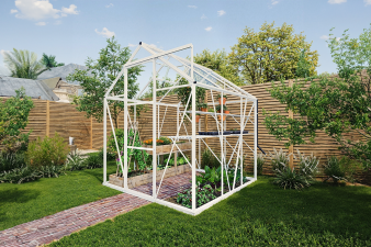 Royal Well Kate I aluminium tuinkas 192x192 cm wit - Full Options