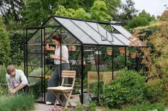 Royal Well Kate III aluminium tuinkas 192x314 cm zwart