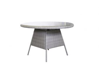 Wicker tafel Kingland inclusief glasplaat