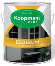 Koopmans Ecoleum 2,5 liter zwart blik voor behandeling van buitenhout