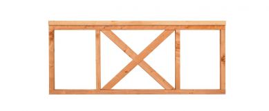 Kruishekwerk klein Red Class Wood 200x75 cm