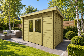 Classicline Blokhut Zeeland 300x200 cm vuren groen geïmpregneerd 