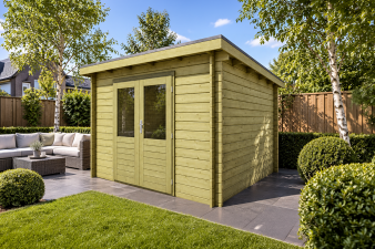 Classicline Blokhut Overijssel 300x300 cm vuren groen geïmpregneerd