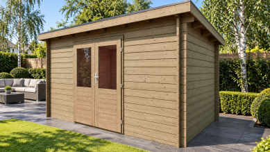 Classicline Blokhut Flevoland 400x250 cm vuren blank