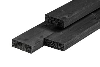 Ligger Douglas 6.3x17.5x500 cm - Zwart geïmpregneerd