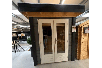 Blokhut 200x200 cm plat dak - Velp