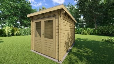 Classicline Blokhut Utrecht vuren groen geïmpregneerd 200x300 cm