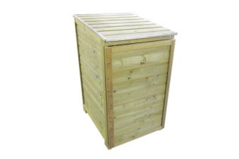 Houten kast voor 1 container van Lutrabox