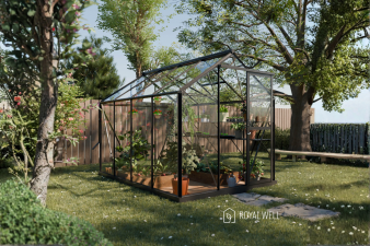 Royal Well Mary II aluminium tuinkas 212x291 cm zwart