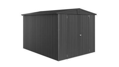 Biohort Europa 6 metalen tuinhuis 244x300x203 cm donkergrijs metallic