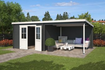 Blokhut Orlando 581x292 cm - Carbon Grey-Wit gecoat main