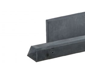 Beton Hoekpaal antraciet 10x10x310 cm glad met diamantkop t.b.v. 2 betonplaten