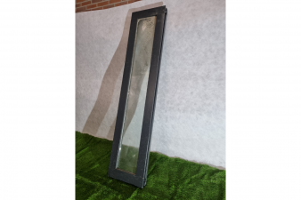 Houten ruit antraciet 45,5 x 203,5 cm (bxh) - SALE25045