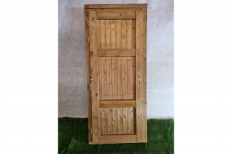 Enkele houten deur geïmpregneerd blank 76,8 x 192,5 cm (bxh) met kozijn 88,5 x 205 cm - SALE25052